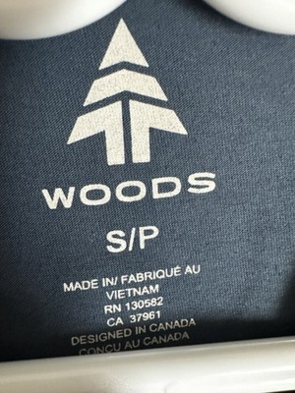 Woods Women's Graphic T-Shirt - Blue Nature Print Size small - Picture 2 of 3